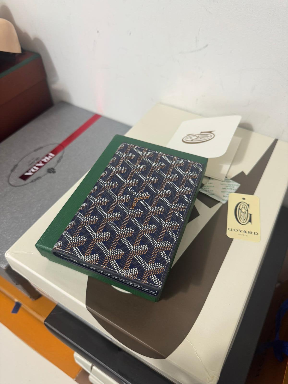 Goyard Saint-Lambert portemonnee navy blauw, Ophalen of Verzenden, Nieuw, Blauw