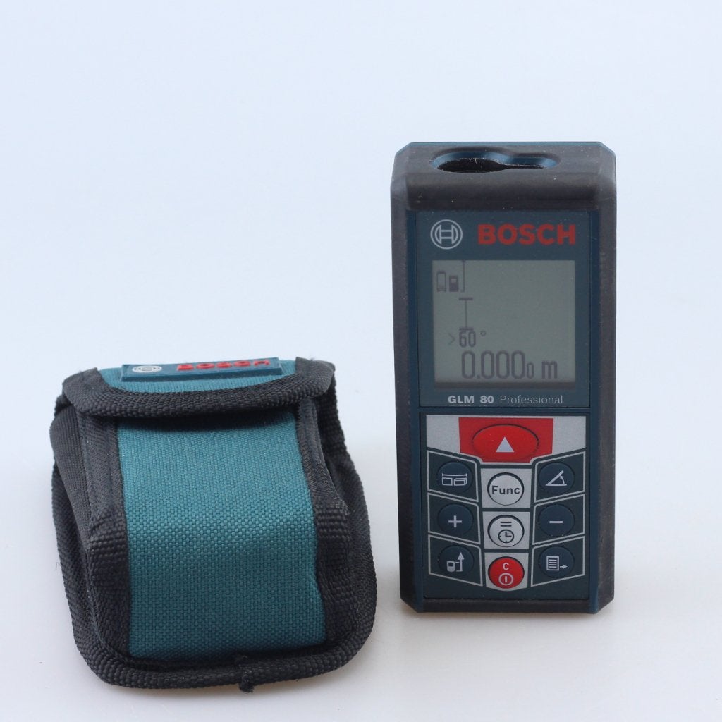 Bosch GLM80 Afstandmeter Incl Opberghoes, Bosch, Zo goed als nieuw, Support@bosch.com, Robert Bosch GmbH
Robert-Bosch-Platz 1
70839 Gerlingen-SchillerhÃ¶he
Germany