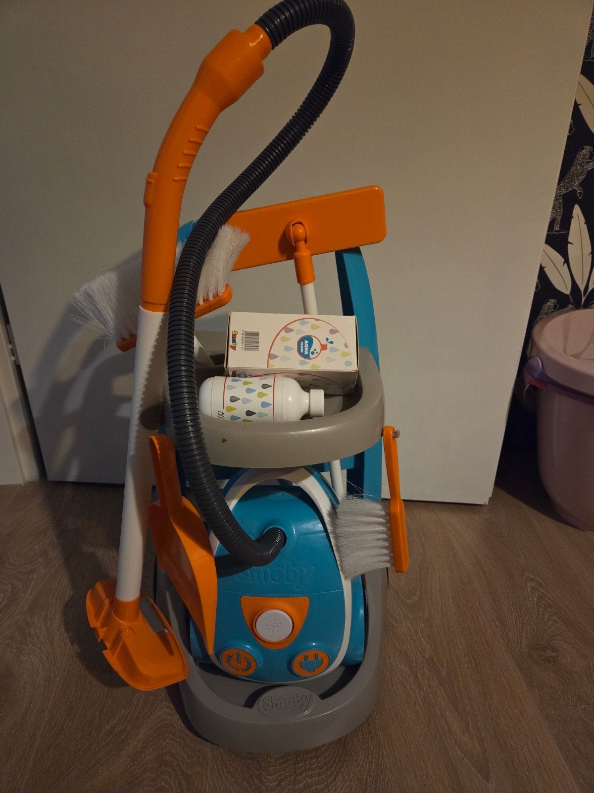 Smoby Speelgoed Schoonmaakkar met Stofzuiger, Ophalen of Verzenden, Gebruikt, Jongen of Meisje