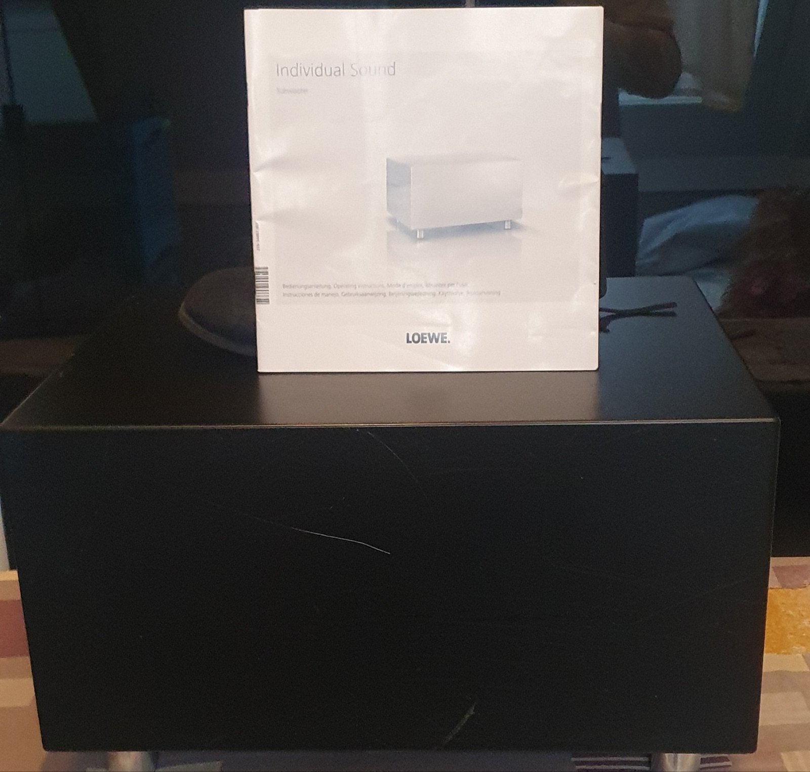Loewe Individual Sound Subwoofer - Zwart, 120 watt of meer, Ophalen, Overige merken, Gebruikt