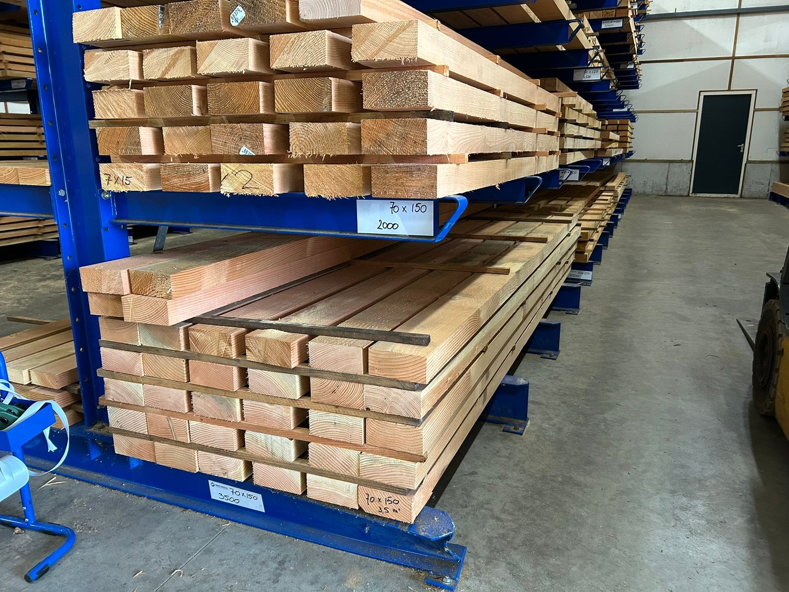 Douglas 70x150mm fijnbezaagd gording paal balk