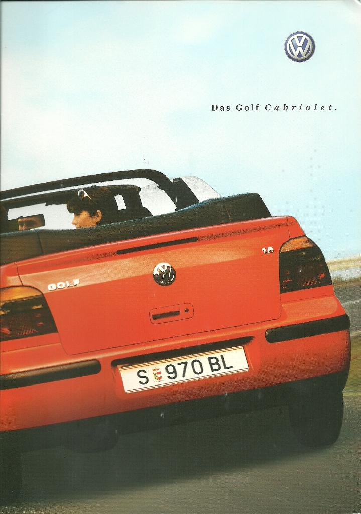 Volkswagen Golf 4 cabriolet bj 2000 folders, Ophalen of Verzenden, Zo goed als nieuw, Volkswagen
