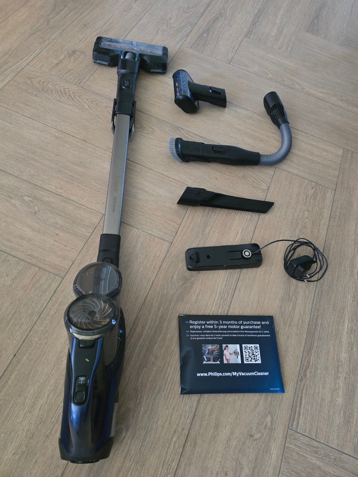 Philips 8000 Series Steelstofzuiger - Krachtig en Draadloos, Geschikt voor harde vloeren, Philips, Ophalen of Verzenden, Zo goed als nieuw