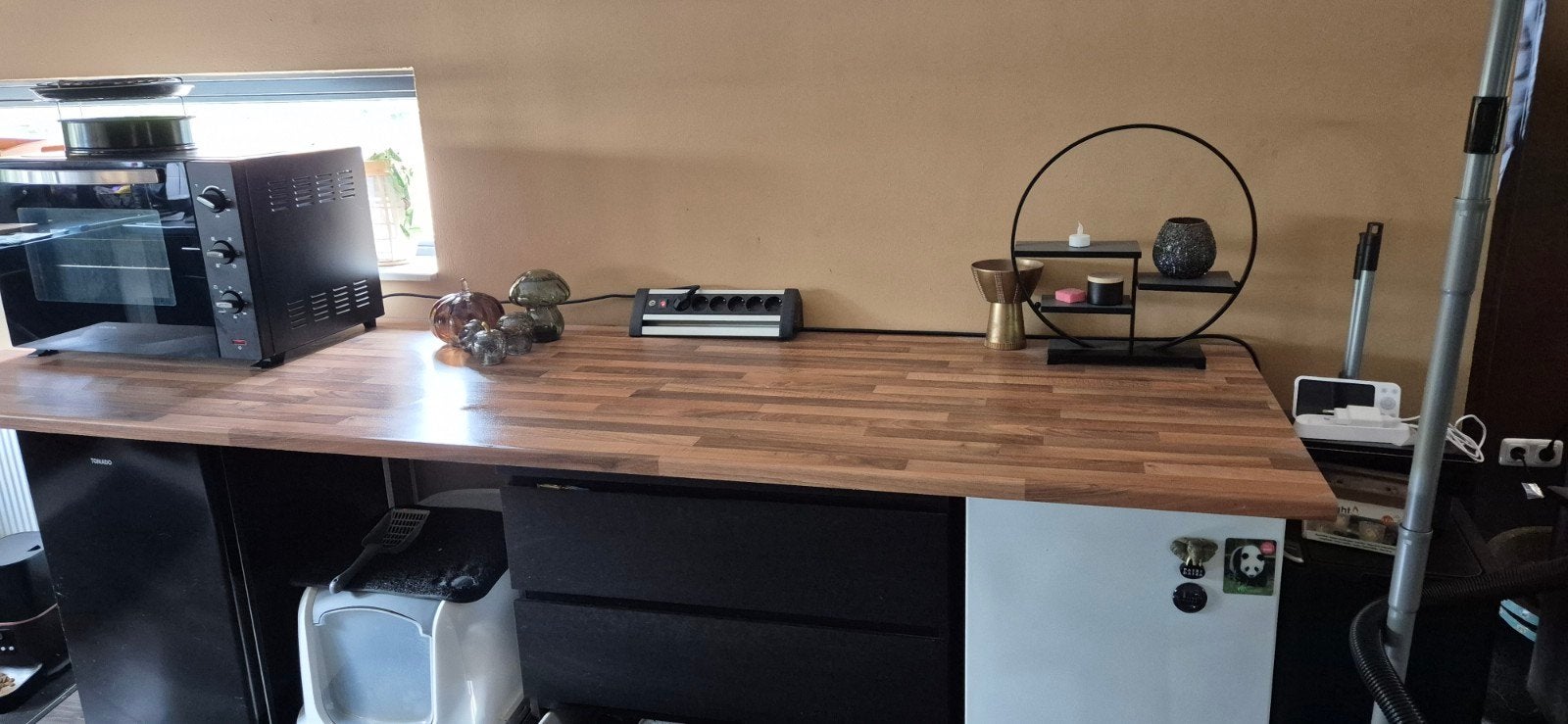 Keukenwerkblad / Aanrechtblad Houtlook 260 x 80 cm, Huis en Inrichting, Keuken | Keukenelementen, Ophalen, Bruin, 75 cm of meer