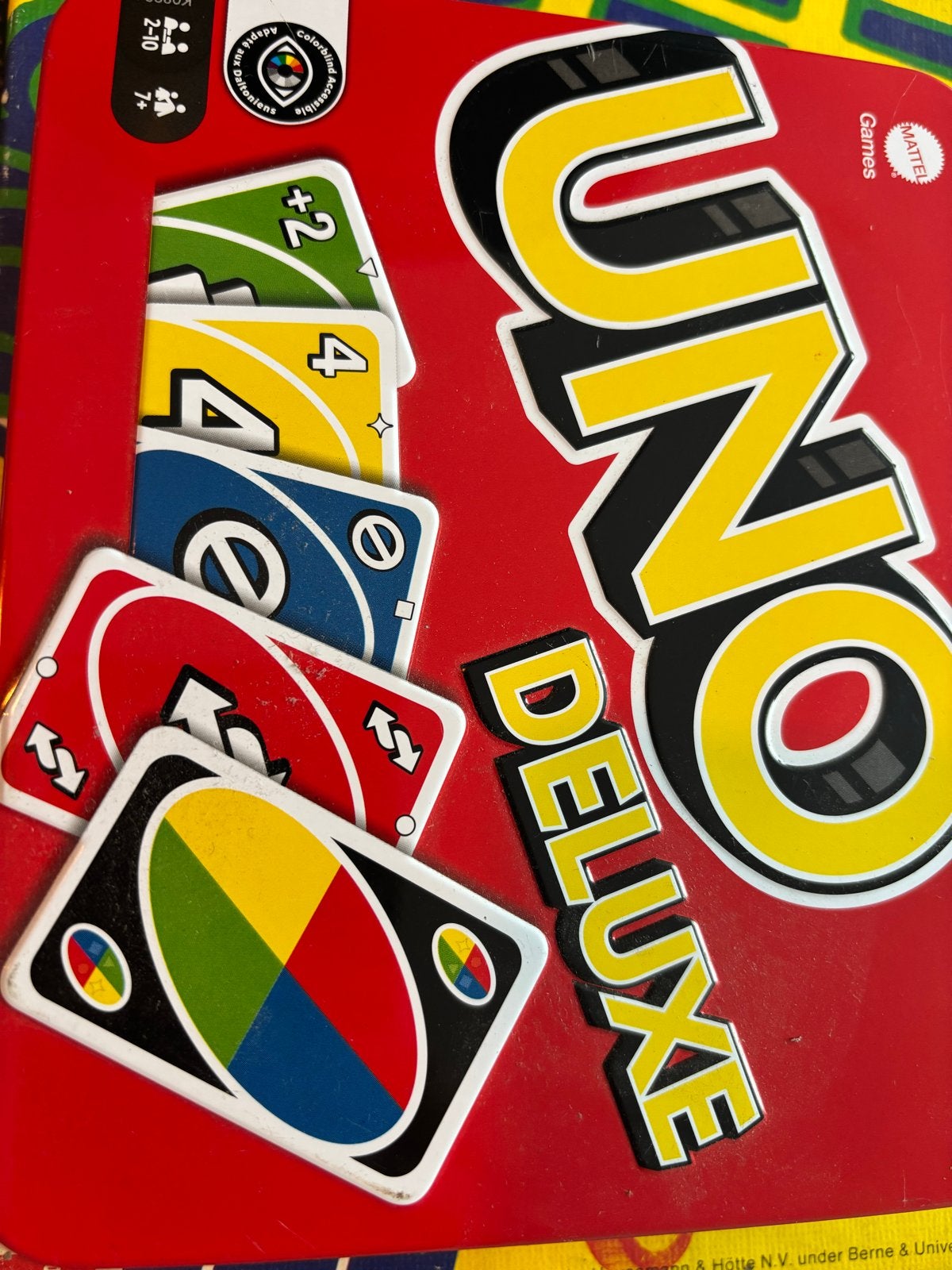 UNO Deluxe Kaartspel - Nieuwstaat, Een of twee spelers, Ophalen of Verzenden, Nieuw
