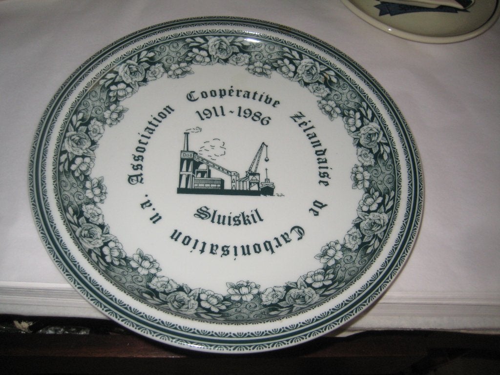 jubileumbord ass coop zelandaise sluiskil 1911-1986 (cookes), Ophalen of Verzenden