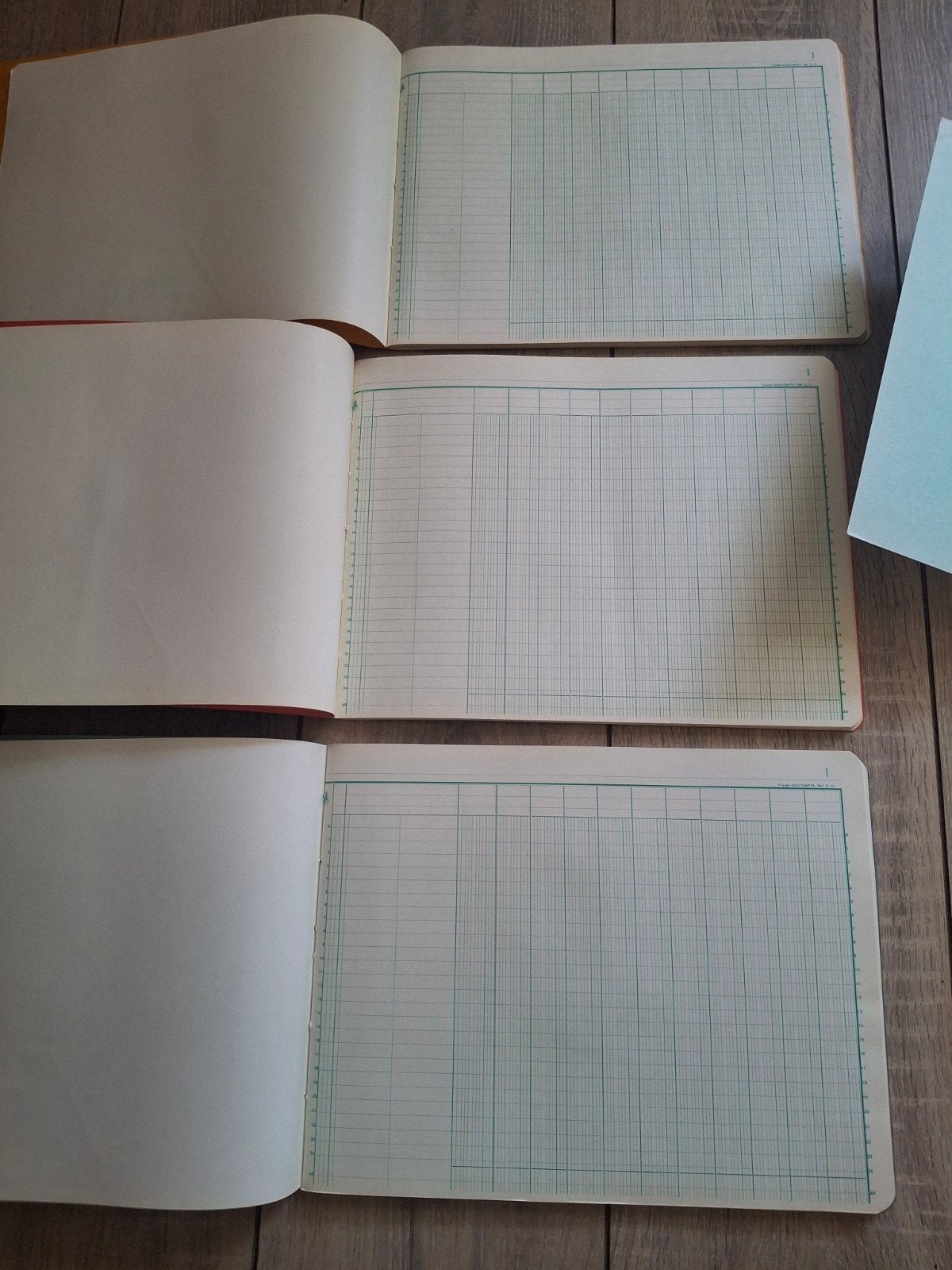 Vintage Franse kasboeken onbeschreven, Ophalen of Verzenden