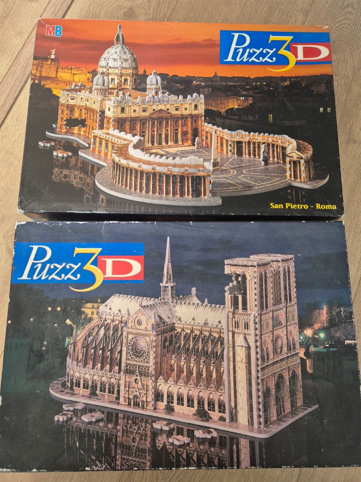 Puzz 3D: Sint-Pietersbasiliek en Notre Dame (2 puzzels), Ophalen, 500 t/m 1500 stukjes, Gebruikt, Rubik's of 3D-puzzel