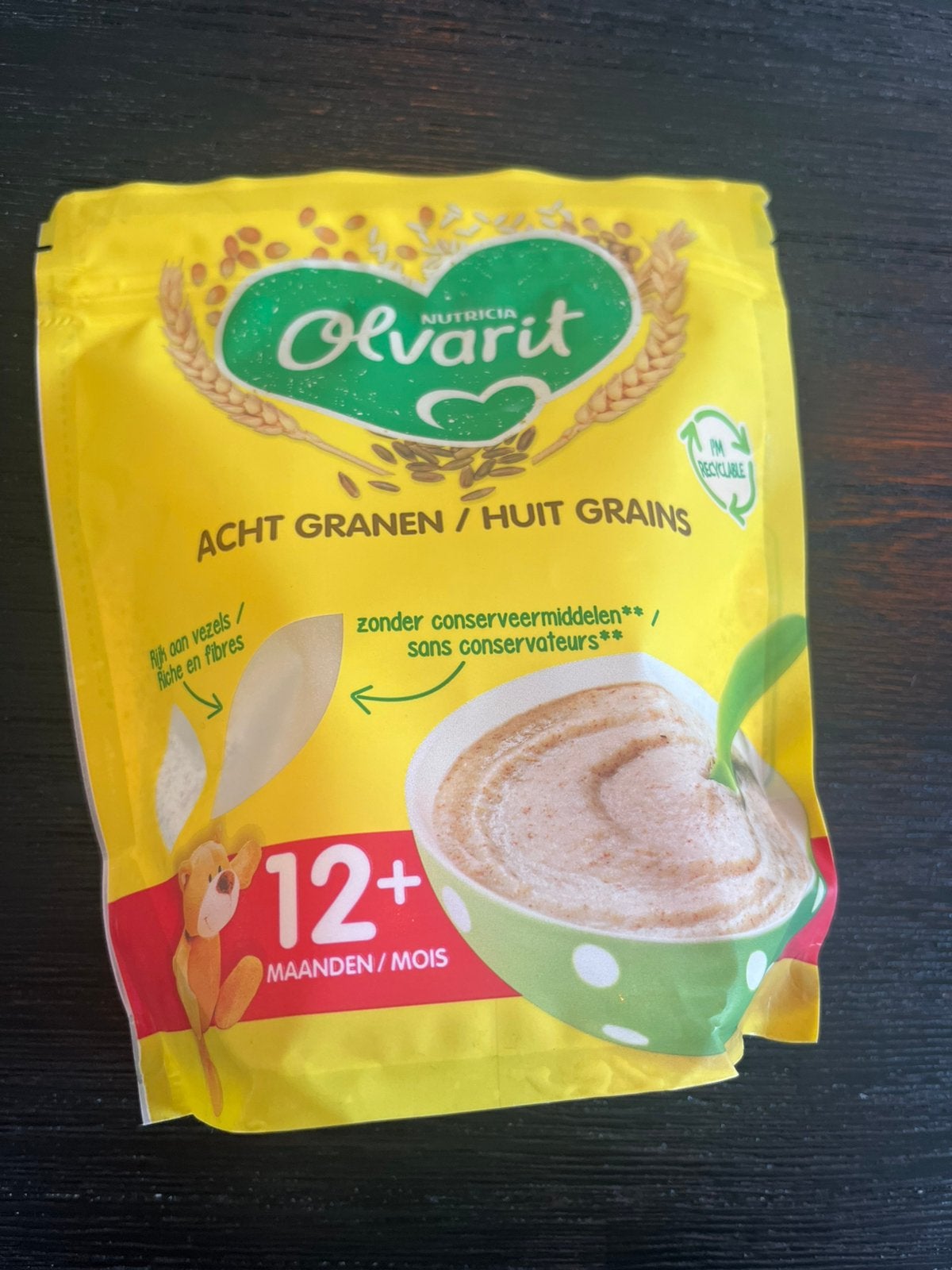 Olvarit acht granen pap, ongeopend. Gratis op te halen, Ophalen