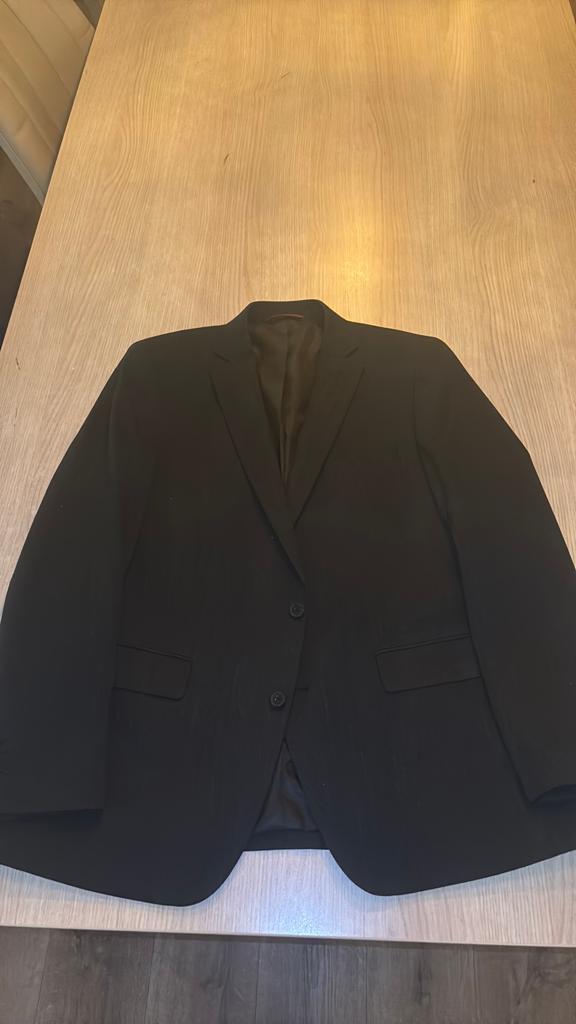 Colbert pak 2 delig zwart M&M Antraciet merk, Kleding | Heren, Kostuums en Colberts, Ophalen of Verzenden, Zo goed als nieuw, Zwart