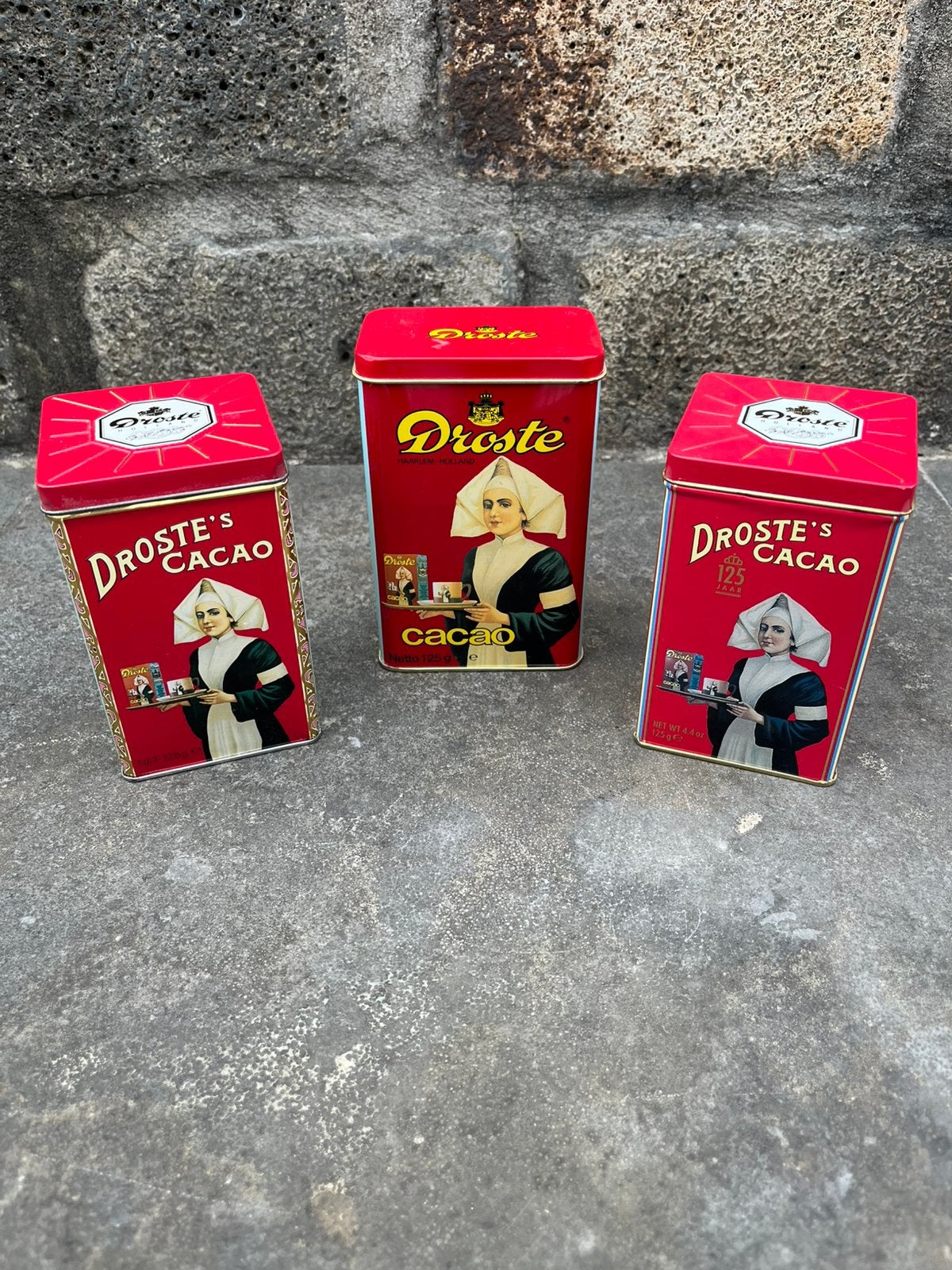 Verzameling van 3 Droste's Cacao blikken, Ophalen of Verzenden, Zo goed als nieuw, Overige, Droste