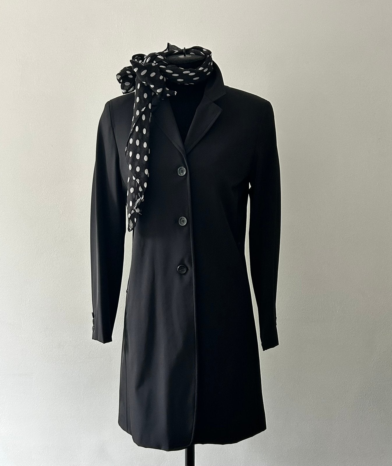 Marithé François Girbaud Zwarte Jas / Blazer maat 36, Kleding | Dames, Jasjes, Kostuums en Pakken, Zo goed als nieuw, Maat 36 (S)