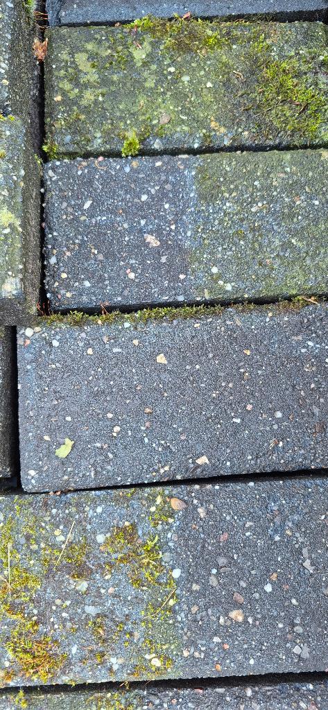 Betonklinker dikformaat 21x10,5cm antraciet 6cm dik, Tuin en Terras, Ophalen, Gebruikt, Klinkers, Minder dan 5 m²