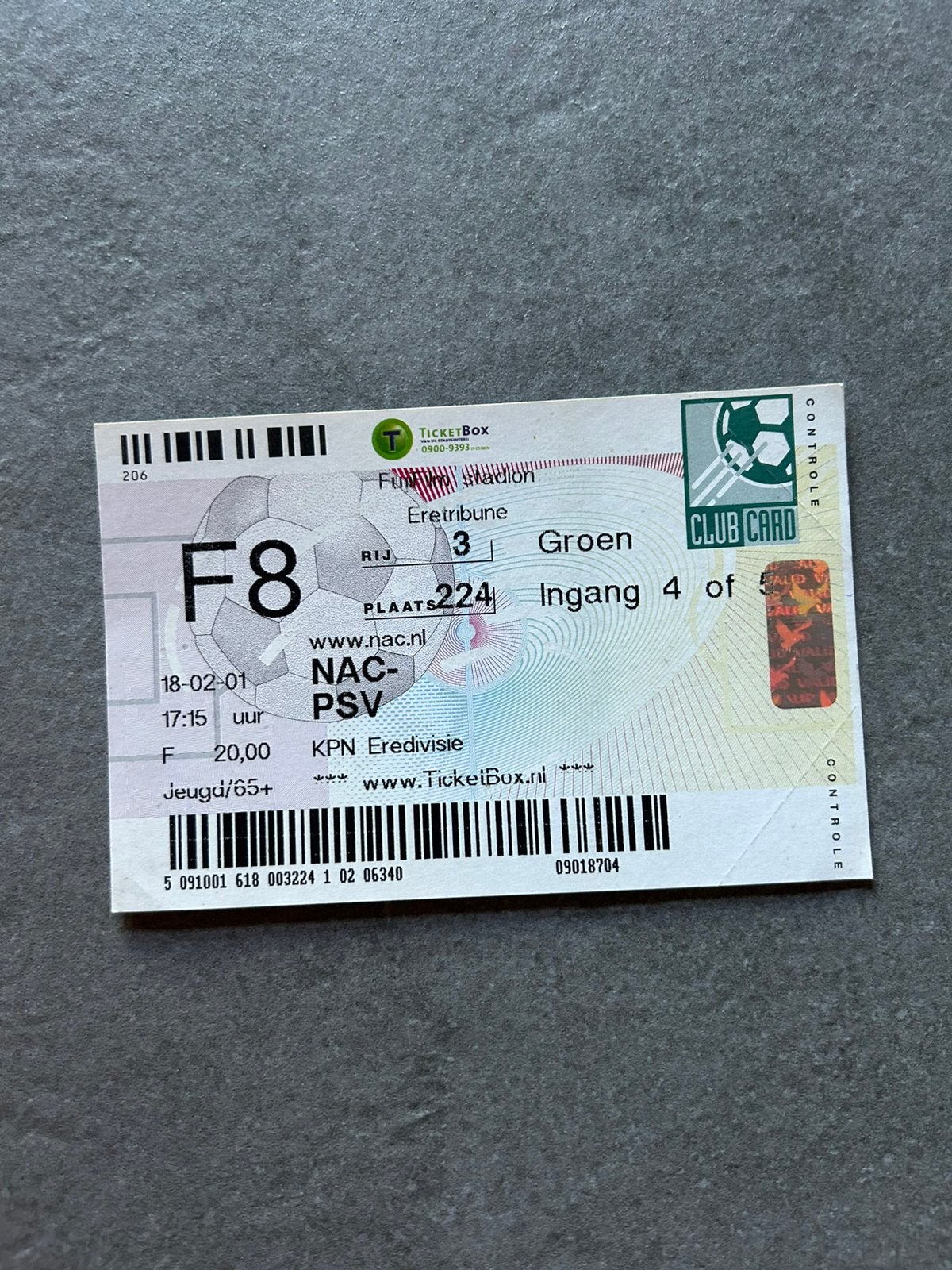 NAC - PSV ticket, Ophalen of Verzenden, PSV, Overige typen
