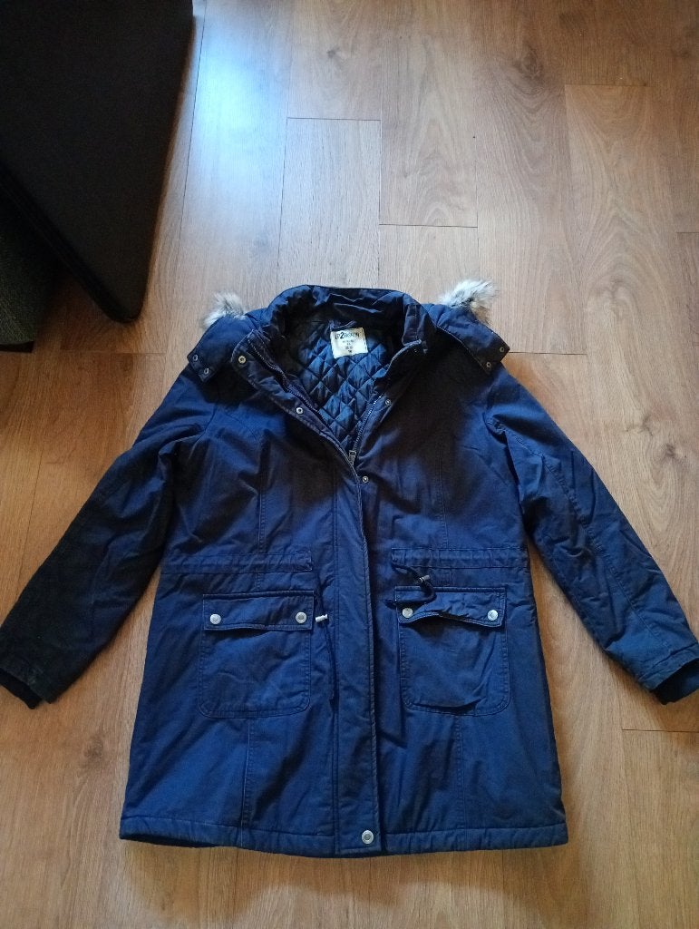 Mooie donkerblauwe winterjas mt 48 Up2fashion, Up2Fashion, Blauw, Ophalen of Verzenden, Jas of Mantel