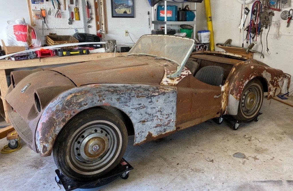 Triumph TR3 TR3A, Auto's, Triumph, Wit, Bedrijf, Handgeschakeld