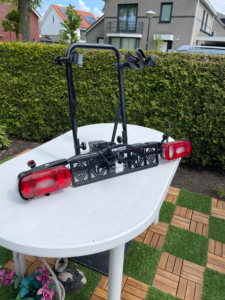 Nieuw staat fietsendrager voor een elektrische fiets, Auto diversen, Fietsendragers, Ophalen of Verzenden, Zo goed als nieuw, Trekhaakdrager