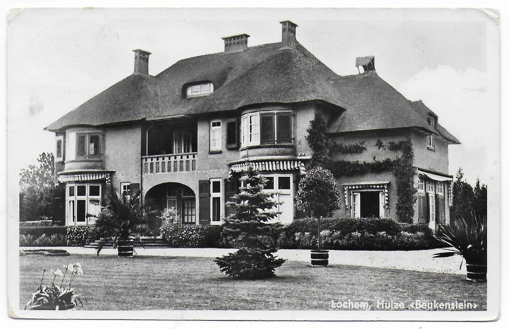 Lochem Huize Beukenstein Ongelopen ansichtkaart ( B7223), Ophalen of Verzenden, 1920 tot 1940, Ongelopen, Gelderland