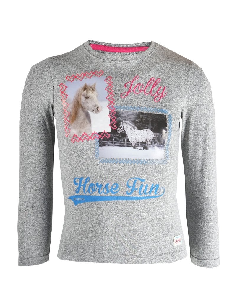 Grijs Horka Dory shirt maat 86 98 104 en 116, Met stretch, Ampèrestraat 15-178013PT Zwolle, Kinderen, Dressuur