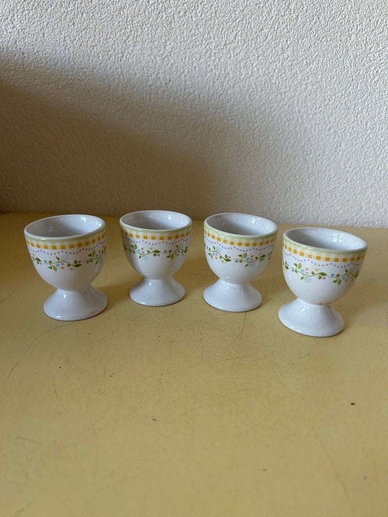 4 Flirt by R&B eierdopjes Doppio Shanti geel bloemen, Info@ritzenhoff-breker.de, Overige merken, Overige typen, Ophalen of Verzenden