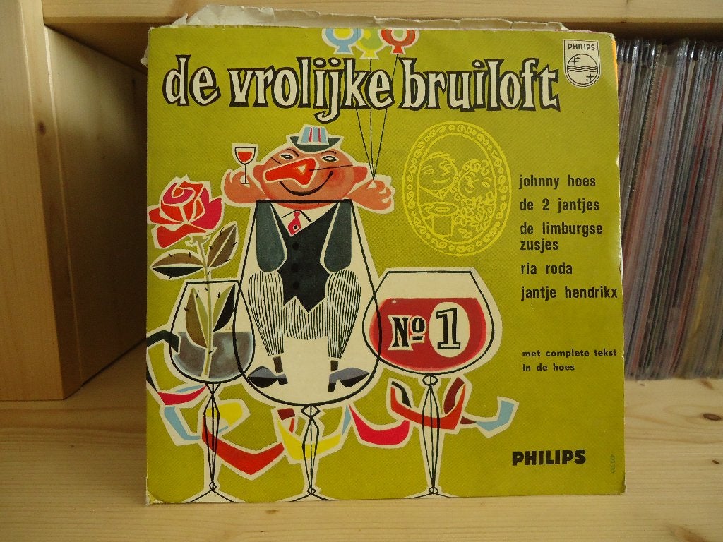 7"Single Johnny Hoes, De 2 Jantjes, De Limburgse Zusjes, Ria, Gebruikt, 7 inch, Ophalen of Verzenden, Overige typen