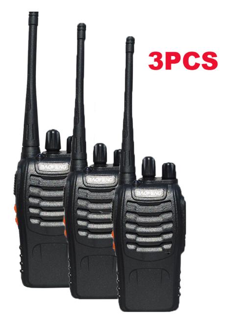 3 krachtige 16 kanaals Baofeng BF 888 S portofoons met licht, Verzenden, 5 tot 15 km, Zo goed als nieuw, Portofoon of Walkie-talkie