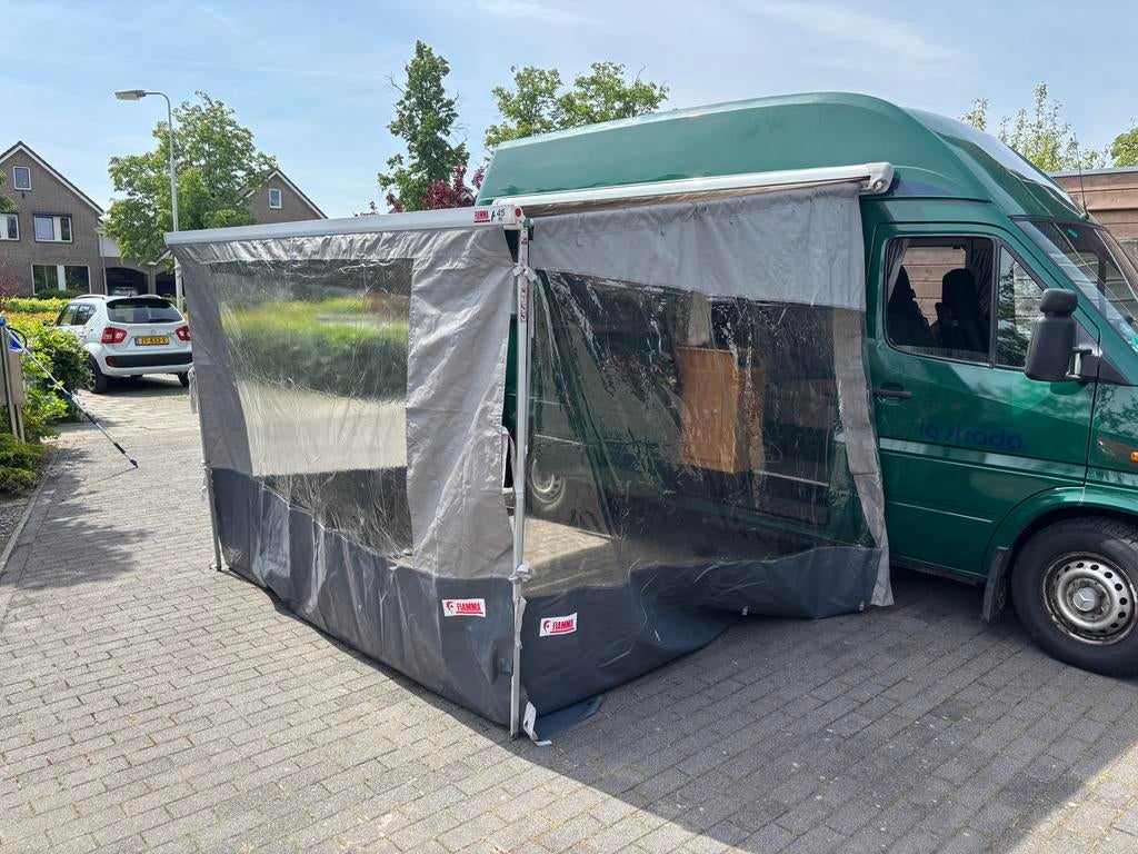 Fiamma F45 Luifelwanden/tent voor camper of caravan, Caravans en Kamperen, Ophalen of Verzenden, Zo goed als nieuw