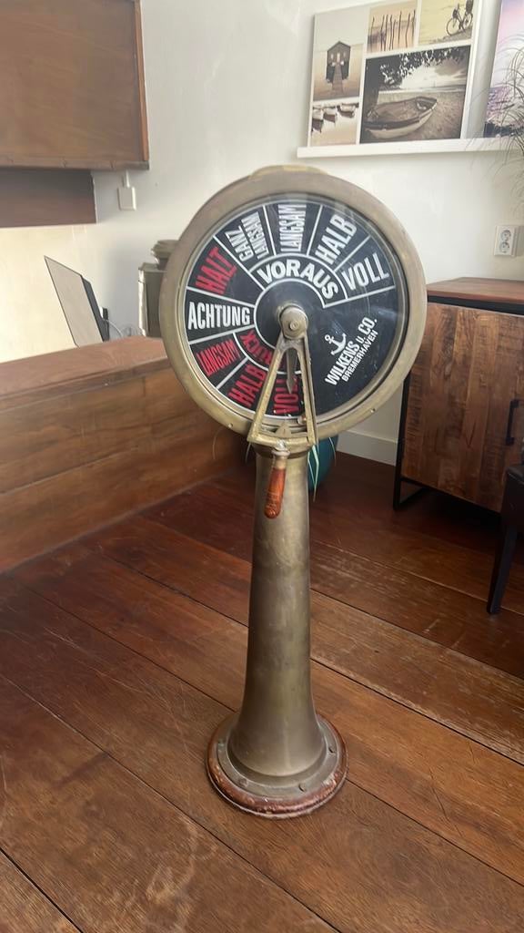 Antieke scheepstelegraaf - Maritieme decoratie, Ophalen, Zo goed als nieuw, Tafelventilator