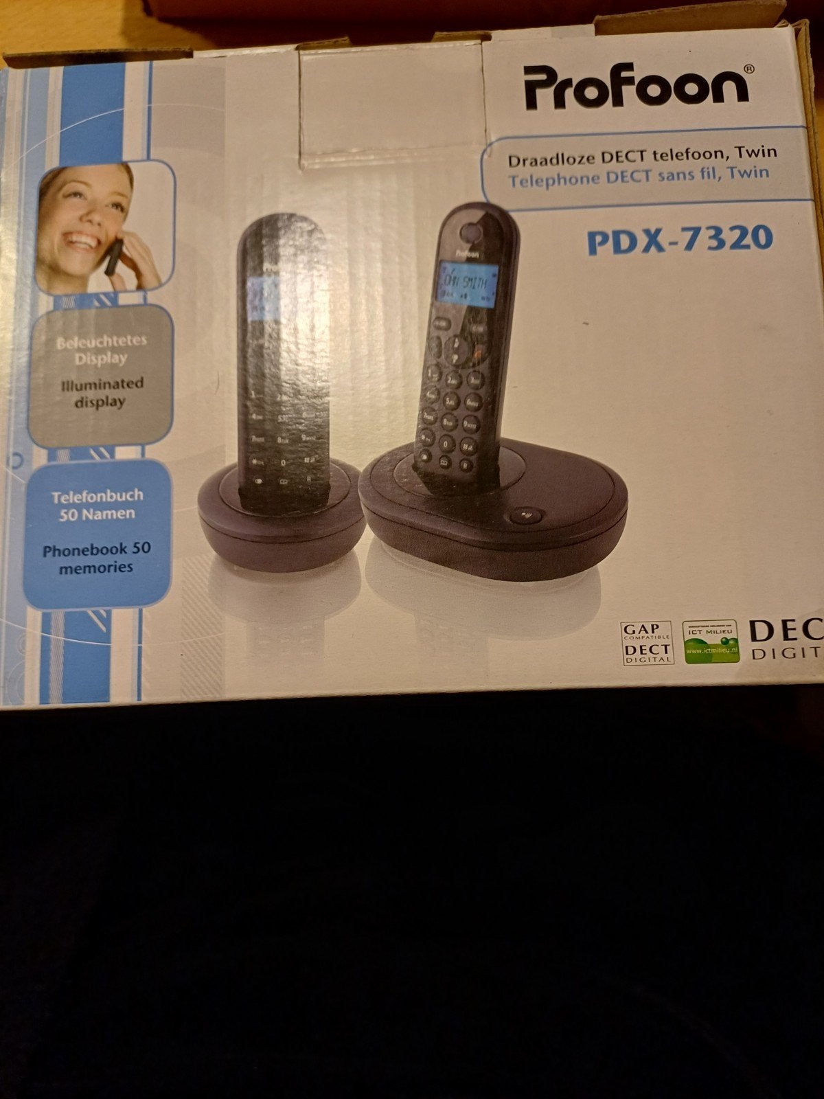 PROFOON draadloze telefoon. Zelden gebruikt!!!, Ophalen, 1 handset