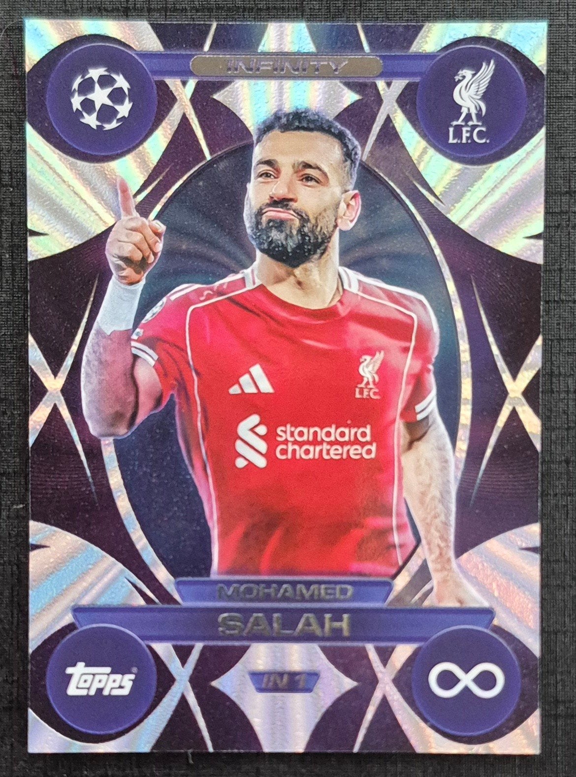 Topps Mohamed Salah - Liverpool, 2025/2026, Ophalen of Verzenden, Zo goed als nieuw, Buitenlandse clubs, Spelerskaart