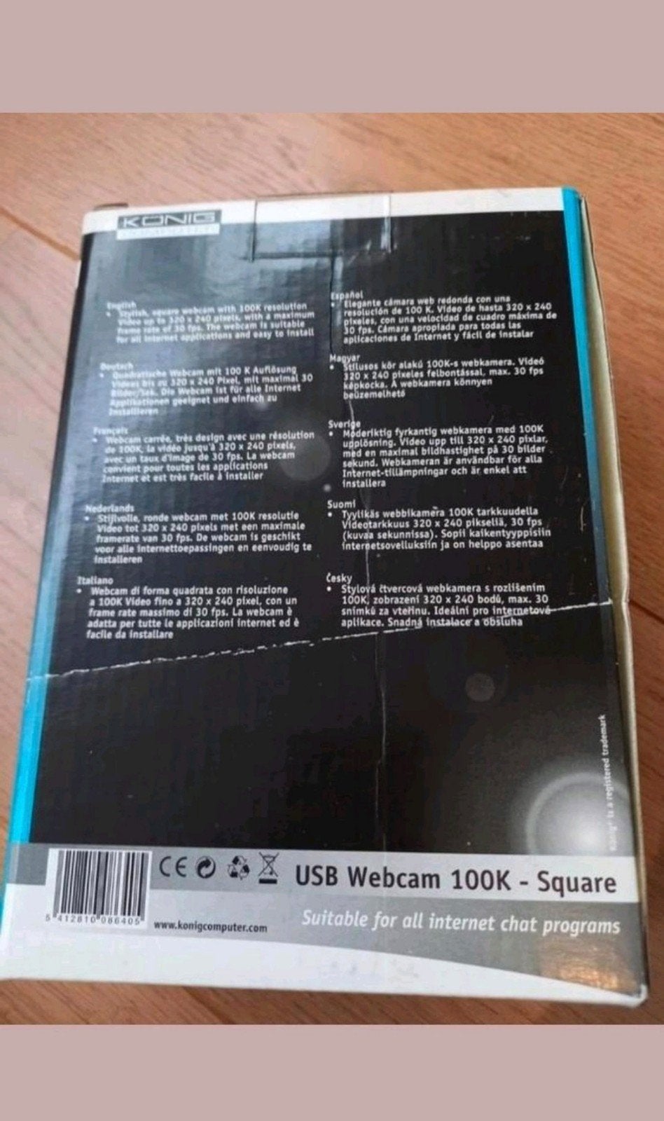 König USB Webcam 100K - Square vintage, Computers en Software, Webcams, Nieuw, Bedraad, Windows, Microfoon, Ophalen of Verzenden
