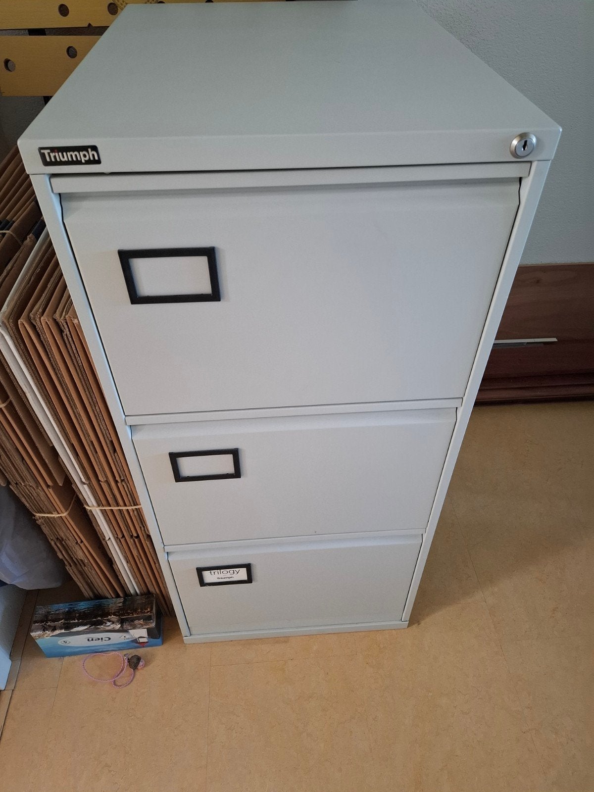 archiefkast 3 laden met hangmappen, Huis en Inrichting, Kasten | Roldeurkasten en Archiefkasten, Ophalen, 100 tot 150 cm, 50 tot 100 cm