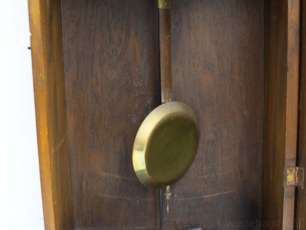 houten wandklok 28422, Ophalen of Verzenden, Gebruikt, Wandklok