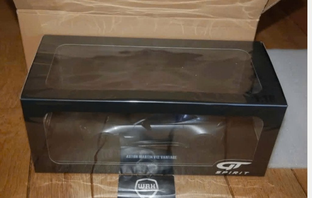 1:18 ASTON MARTIN V12 VANTAGE grey GT443 GT spirit WRH, Verzenden, Zo goed als nieuw, Auto, Overige merken