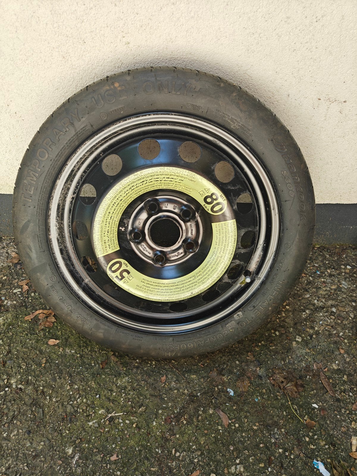 Hankook T125/70R16 96M thuiskomer reservewiel, Ophalen of Verzenden, Gebruikt