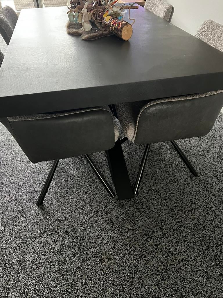 Prachtige betonlook eettafel, Antiek en Kunst, Antiek | Meubels | Tafels, Ophalen of Verzenden