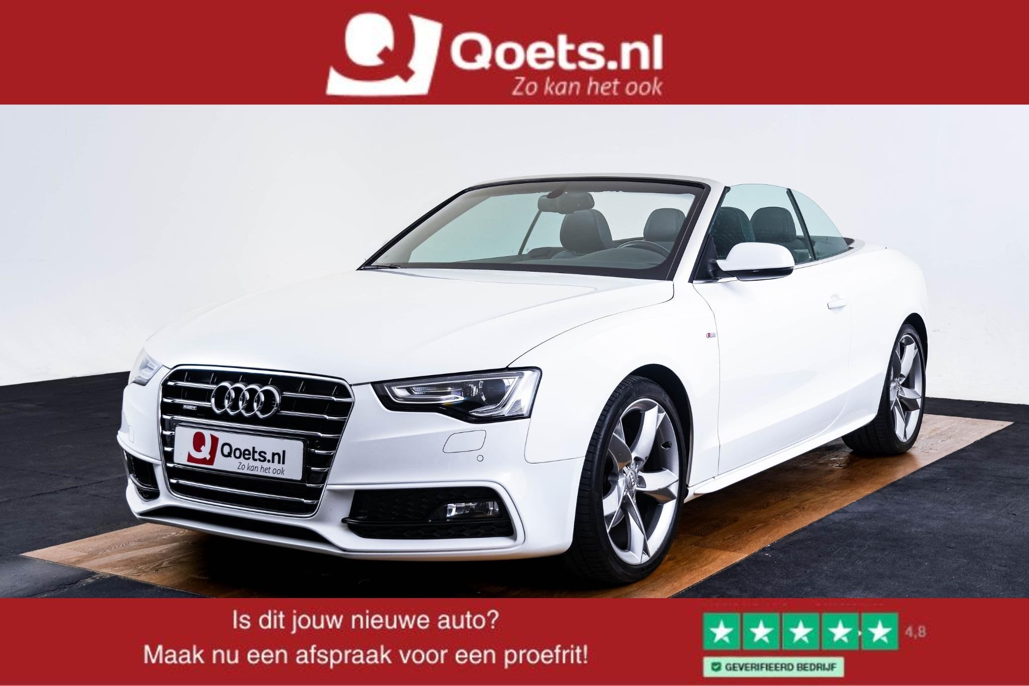 Audi A5 Cabriolet 2.0 TFSI quattro Adaptieve Cruise Control, Auto's, 12 maanden, Stof, Gebruikt, Euro 6