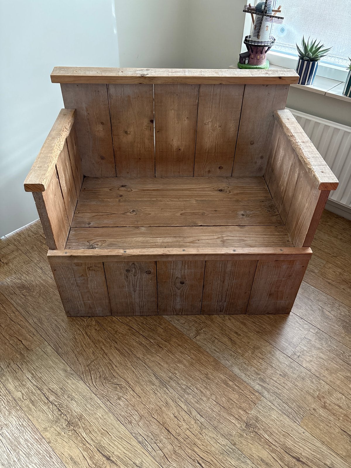 Steigerhouten honden bank, Ophalen, Gebruikt, Hondenmand