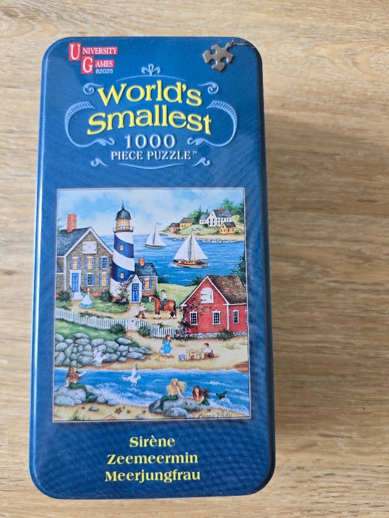 World's smallest puzzle: Zeemeermin, Ophalen of Verzenden, 500 t/m 1500 stukjes, Zo goed als nieuw, Legpuzzel
