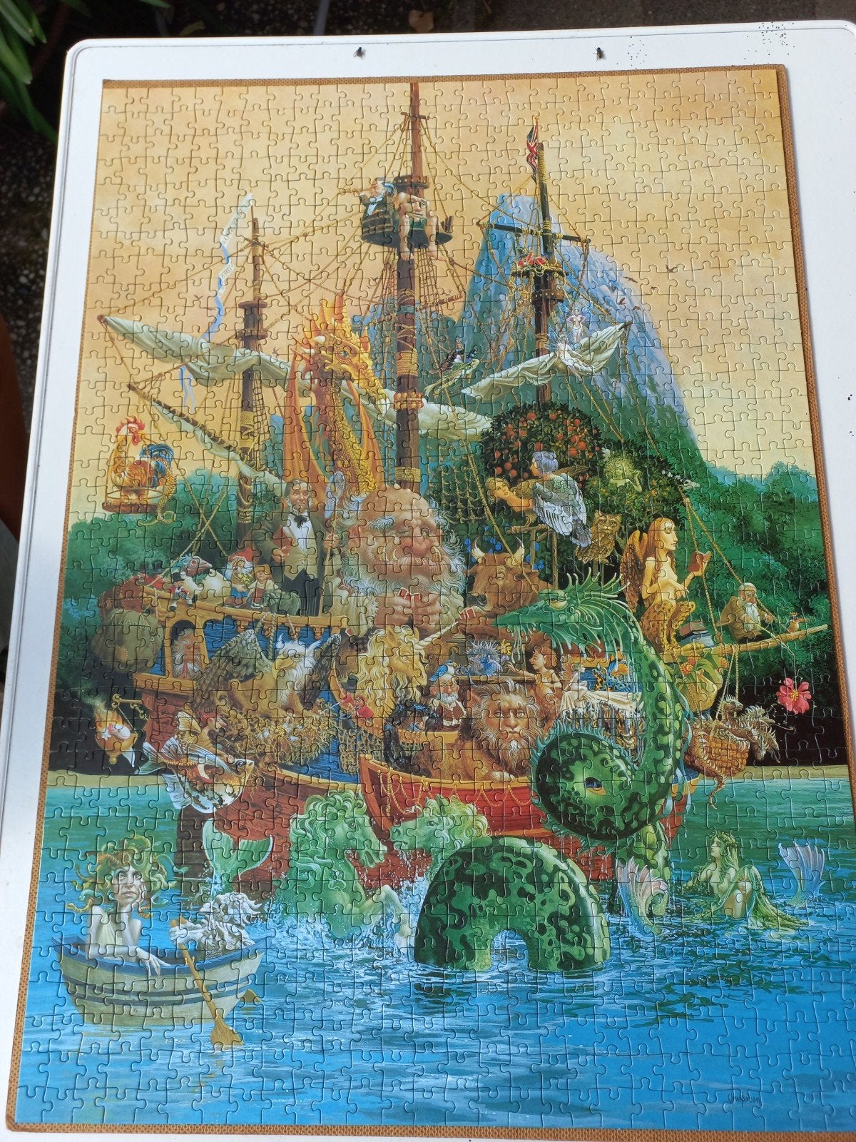 te koop the art of james christenen puzzle, Ophalen of Verzenden, 500 t/m 1500 stukjes, Gebruikt