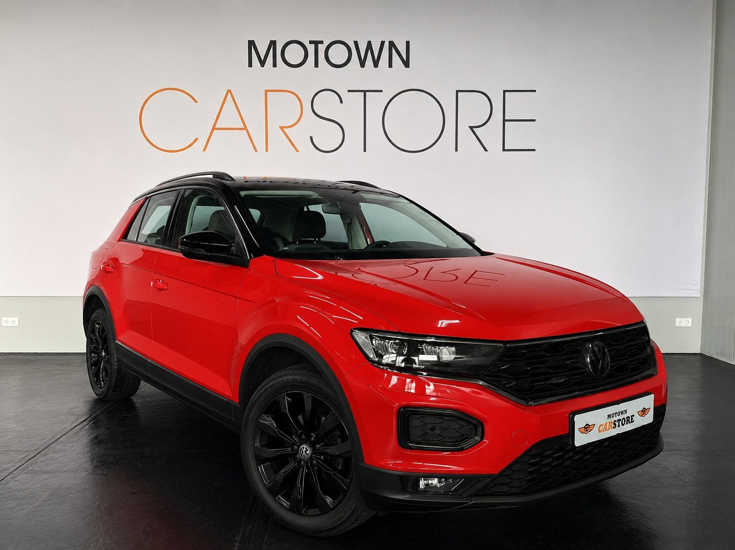 Volkswagen T-Roc 1.5 TSI Sport Black Edition Virtual Cockpit, Auto's, Stof, Zwart, 4 cilinders, 150 pk