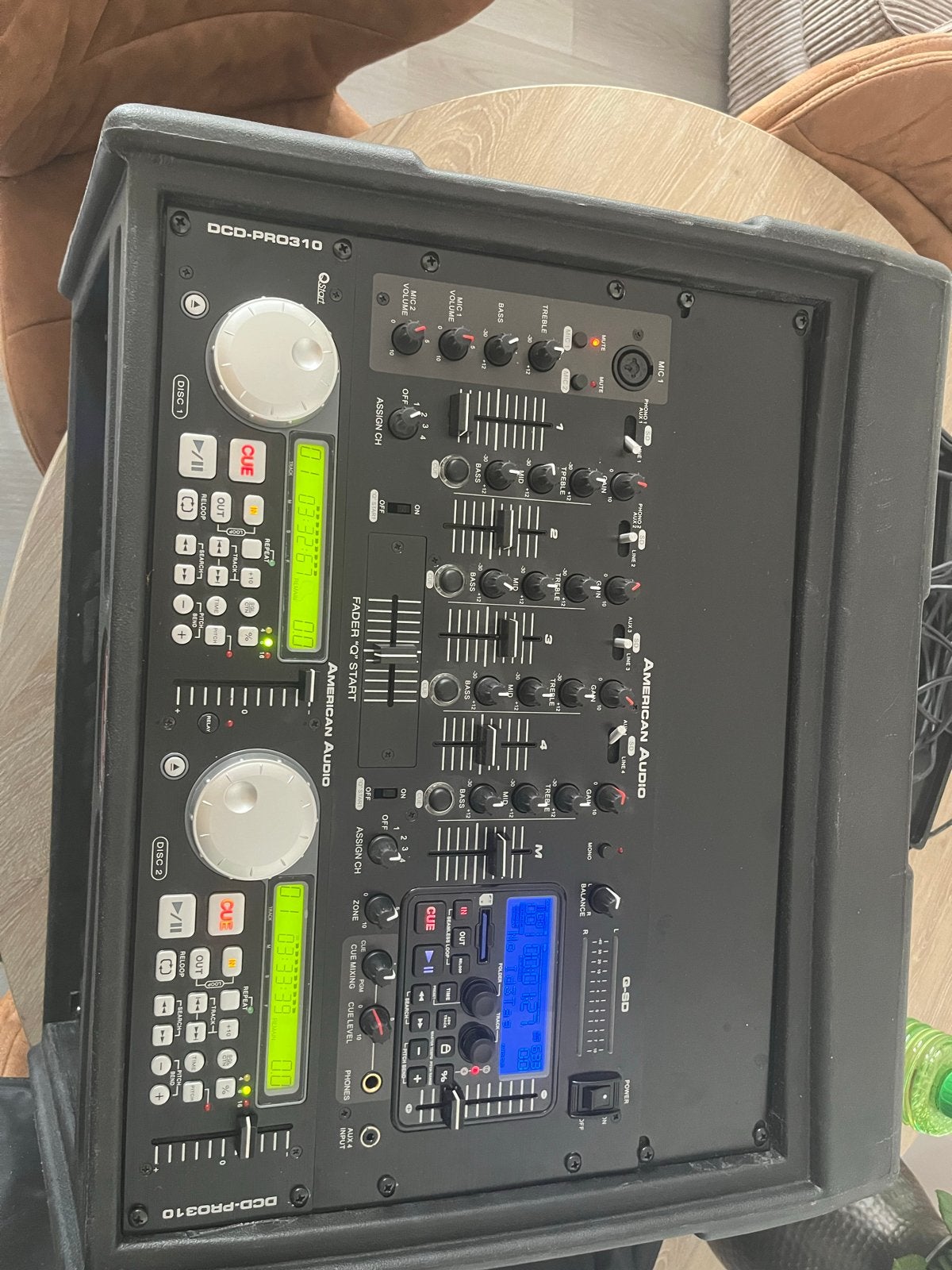 Complete DJ-set met American Audio DCD-PRO310 en speakers, Ophalen, Gebruikt, Dj-set, Overige merken