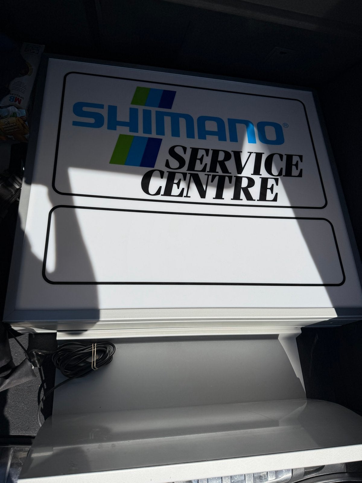Shimano Service Centre lichtbak en lamp, Ophalen, Gebruikt