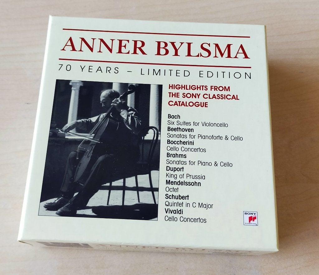 Anner Bylsma 70 Years Limited Edition 11CD Box 2004 Sony, Ophalen of Verzenden, Barok, Zo goed als nieuw, Overige typen