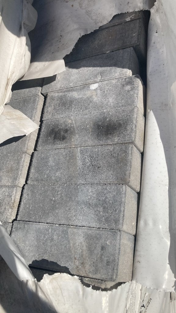 Dikformaat beton (10m2), Tuin en Terras, Tegels en Klinkers, Ophalen, Beton, Klinkers