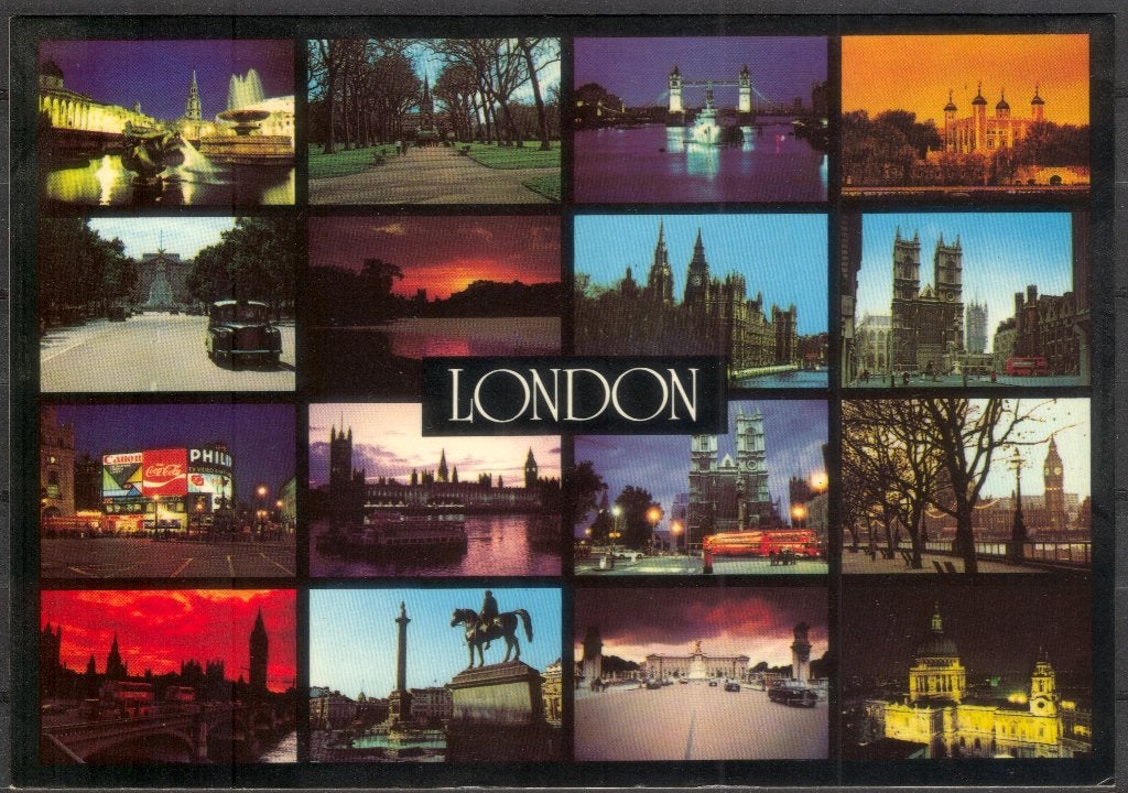 London 1987, Verzamelen, Ansichtkaarten | Buitenland, Verzenden, 1980 tot heden, Gelopen, Engeland
