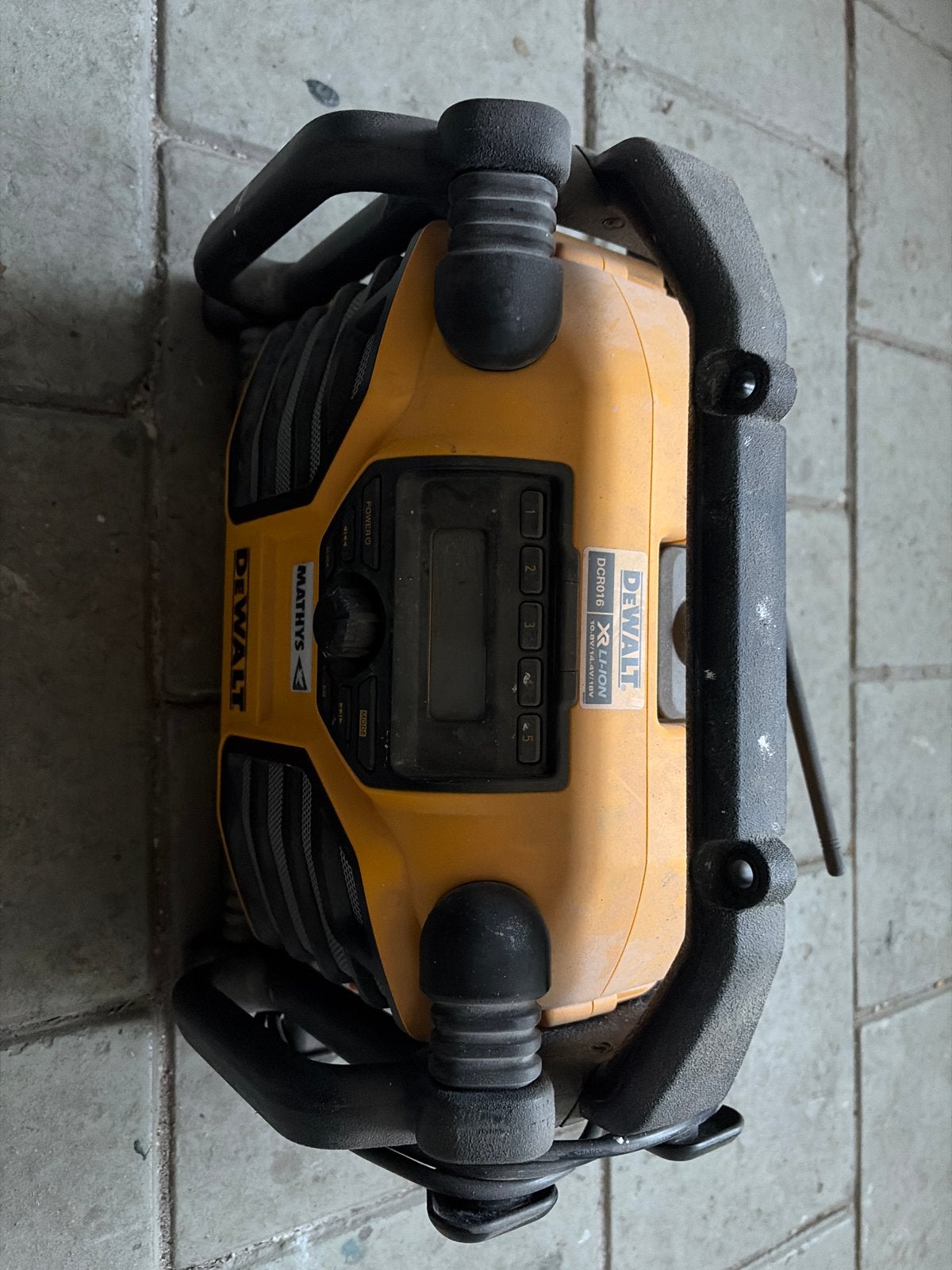 DeWalt bouwradio DCR016 - Zonder accu