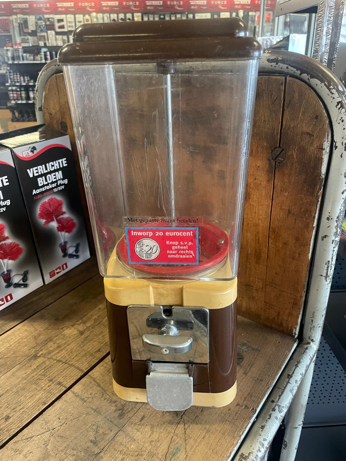 Vintage Snoepautomaat - Werkt op 20 Eurocent, Ophalen of Verzenden, Gebruikt