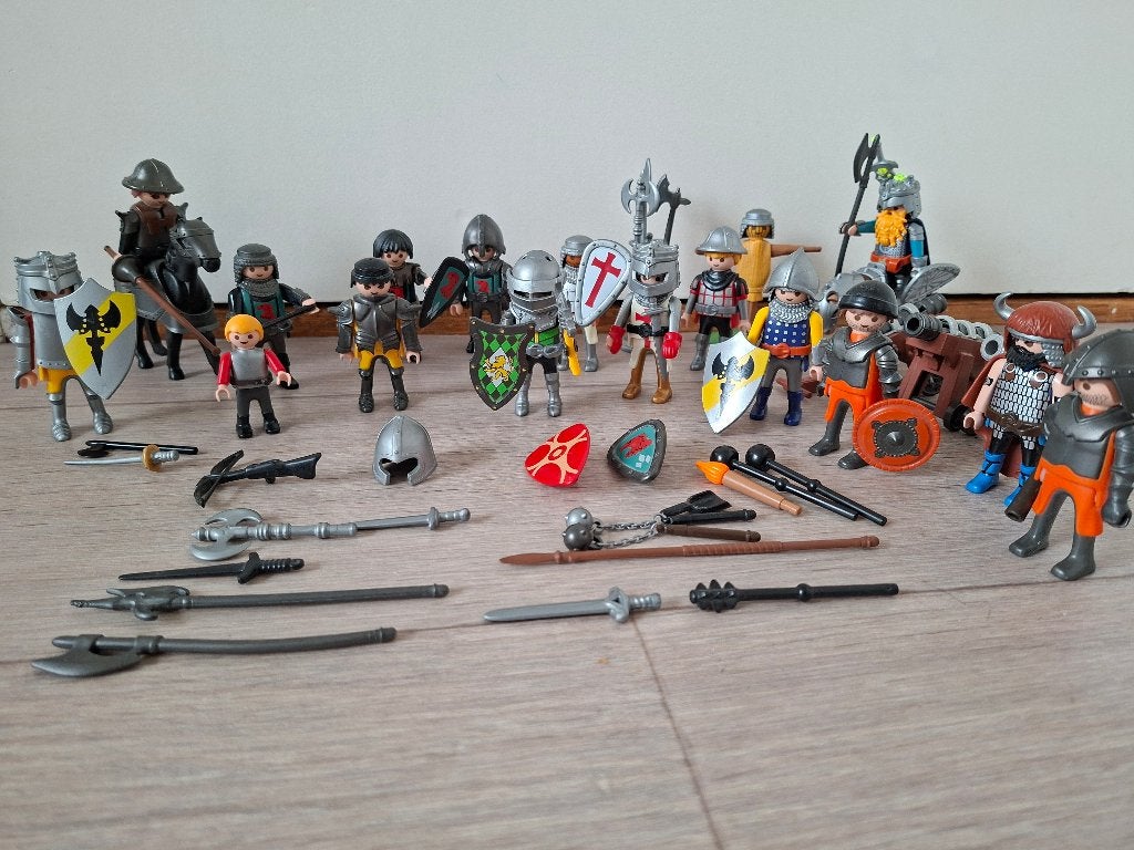Partij Playmobil ridders, Ophalen, Gebruikt