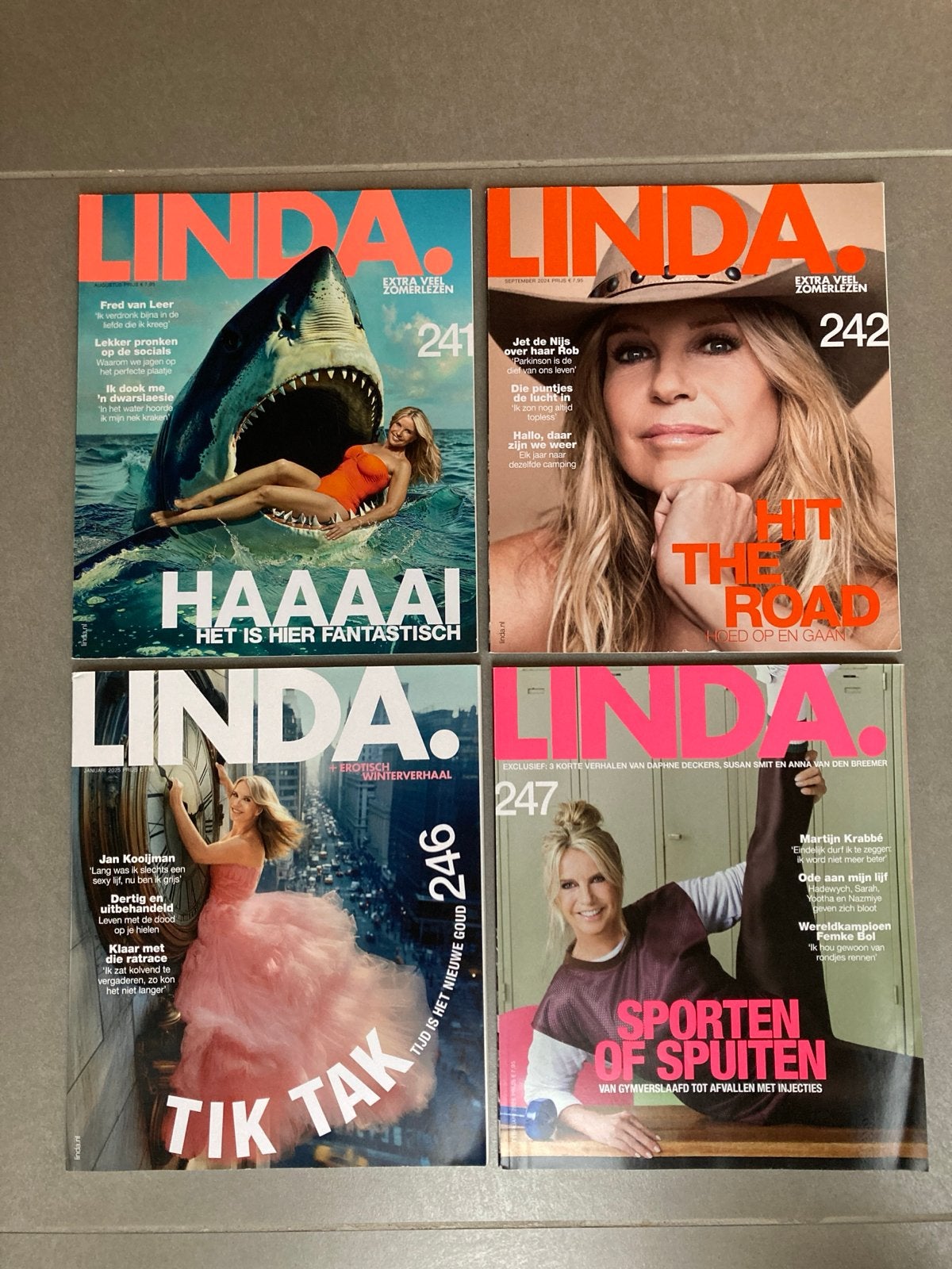 LINDA. magazines - Diverse edities, Ophalen of Verzenden, Zo goed als nieuw, Damesbladen